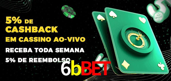 Promoções do cassino ao Vivo 6bbet
